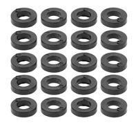 Toyvian Plastic Flat Drum Washers 100Pcs Black Antislip Screw Gaskets for Jazz Drum Set Tuning and Performance