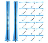 Toyvian Plastic Hair Curling Rods Preventing Breakage and Tangling 30pcs with Caps and Elastic Bands with Smooth Surface and Burrfree Finish for Short Hair for Travel and Party