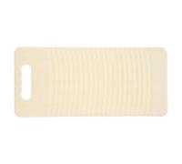 Toyvian Plastic Laundry Cleaning Board 40.3X18.3Cm Large White - Heavy Duty Handheld Washboard for Hand Washing Shirts and Socks at Home