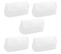 Toyvian Plastic Mesh Canvas Sheets 5pcs White Thin Material for Outdoor Decoration and Handbag Making, Breathable Mesh Structure for DIY Crafting and Sewing Projects