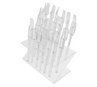 Toyvian Plastic Nail Display Rack with 32 Holes for Showcasing Nail Tips Easy Replacement Minimalist and Stylish Design for Salon or Home Use