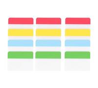 Toyvian Plastic Page Marker Index Tabs with Repositionable Adhesive Bright Colour 3 Sets Sturdy Sticky Flag Tabs for Organising Documents, Office and School Use