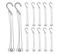 Toyvian Plastic Plant Hooks for Indoor and Balcony Use with Easy Installation and Good Load-Bearing Capacity 50pcs Hanging Plant Holder and Garden Accessories for Flowerpots and Planters