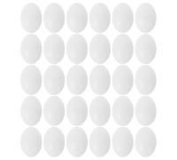 Toyvian Plastic Solid Pigeon Eggs 30Pcs Dummy Set for Nesting and Egg Laying Prevention in Pigeon Breeding