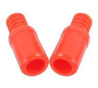 Toyvian Plastic Threaded Tip Replacement Enhanced Durability and Versatile Diameter Design 2pcs for Broom Handle Suitable for Mop Pole Use at Home or Office