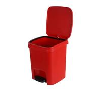 Toyvian Plastic Trash Can 10L Rectangular Wastepaper Basket with Foot Pedal and Flip Lid for Bedroom and Office Recycling