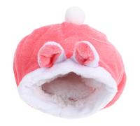 Toyvian Plush Cartoon Nest Hamster Warm Bed Pet Supplies Winter Comfort Sleep Bed for Animals Hedgehog Guinea Pig