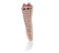 Toyvian Plush Catnip for Cats Cartoon Cat Teething Chew with Crinkle Paper for Indoor Play and Interactive Fun Safe Material for Hours of Entertainment