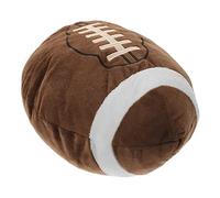 Toyvian Plush Football Pillow Soft Fluffy Stuffed Sports Ball for Multi Purpose Decorative Cushion for Bedroom and Nursery Comfort Fun Football Decor