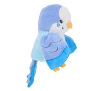 Toyvian Plush Parrot Hand Puppet Soft Animal Hand Puppets for Kids Blue Fabric Bird Toy Educational Performance Prop Simulation Parrot Model for Toddler Play and Storytelling