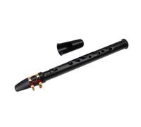 Toyvian Pocket Saxophone Mini Saxophone for Beginners Portable Black Straight Woodwind Instrument for Music The Go