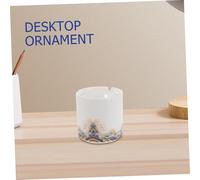 Toyvian Porcelain Ashtray Slot and Funnel Ceramic Vintage Style Men Ashtray for Living Office and Garden Large Capacity to Prevent Ash Dispersion and Keep Surfaces Clean and Organized