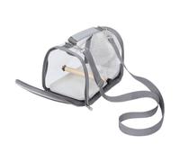 Toyvian Portable Bird Cage Travel Carrier for Small Birds and Conures Lightweight Plastic and Wood Bag with Robust Structure and Secure Design for Outdoor Travel and Adventures