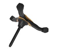 Toyvian Portable Clarinet Stand Foldable Tripod Legs Stable Metal Holder for Wind Instruments Height for Clarinets and Flutes Vibrant Accessory