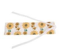 Toyvian Portable Essential Oil Carrying Case with 6 Independent Slots for 10ml Bottles, Canvas Folding Organizer Bag with Sunflower Pattern, Optimized Bottle Fit for Travel and Backpack