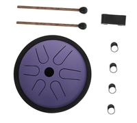 Toyvian Portable Ethereal Drum Tongue Percussion Instrument Purple for Beginners Meditation and Music Education Sound Quality