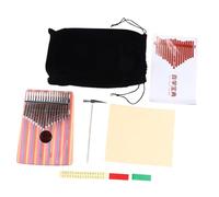 Toyvian Portable Finger Piano Kalimba Vintage Acacia Mangium Musical Instrument for Beginners Lightweight Design for Complete Accessories Set Included