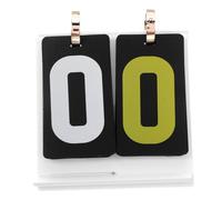 Toyvian Portable Flip Scoreboard with Large Bold Digits Manual Tabletop Score Keeper for Card Games Shuffleboard Snooker and Multi-sport Score Tracking