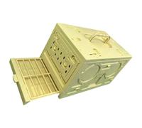 Toyvian Portable Foldable Plastic Bird Cage for Birds and Hamsters, Space-saving and Easy to Disassemble Travel Pet Cage Suitable for Trips with Stylish and Beautiful Appearance