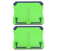 Toyvian Portable Folding Music Stands and Stable Design 2pcs Desktop Book Holders with Scratch-resistant Abs Material Practical for Tabletop Use