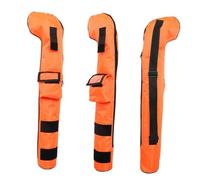 Toyvian Portable Golf Club Tote Bag Orange with Shoulder Strap Durable Practice Organizer for Boys Training Supplies Outdoor Sports Pouch with Outside Pocket and Hook Loop Design