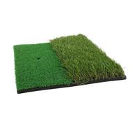 Toyvian Portable Golf Hitting Mat with Durable Turf Realistic Two Tone Artificial Grass for Indoor and Backyard Practice for Swing and Chip Training at Home Office