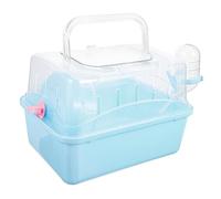 Toyvian Portable Hamster Cage with Lightweight Sturdy Plastic Pet Carrier for Travel Outdoor Hiking Suitable for Hamsters and Small Pets