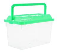 Toyvian Portable Handheld Fish Tank with Handle for Hamsters and Turtles, Abs Material Mini Aquarium Box for Pet Transport and Home Decor, Lightweight and Multifunctional