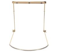 Toyvian Portable Harmonica Neck Holder Metal Rack Stable and Easy to Carry for Harmonica, Suitable for Practice Sessions and Live Performances, Golden Mouth Organ Neck Rack Accessory