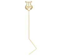 Toyvian Portable Iron Music Lyre Clip for Wind Instruments and French Horn with Secure Spring Clamp Design, Stable Non-slip Golden Marching Band Sheet Music Holder for Concert and School