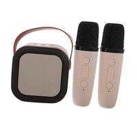 Toyvian Portable Karaoke Speaker Microphone Boys and Girls Karaoke Machine for Birthday Parties Family Games Outdoor Live Streaming Compact Rechargeable Speaker System