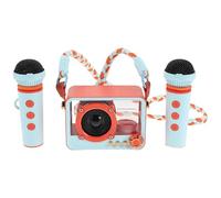 Toyvian Portable Karaoke Speaker with Wireless Microphone and Extended Battery Life, Abs Material Mini Karaoke Machine for House Party and Outdoor Events