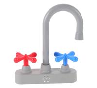 Toyvian Portable Kitchen Faucet for Realistic Fake Sink Tap Accessory with Smooth Edges Lightweight Pretend Play for Home Daycare and Outdoor Role-playing Games