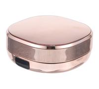 Toyvian Portable Lightweight Plastic Travel Makeup Case Loose Powder Container with Powder Puff for Women and Teens the Go