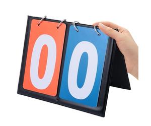Toyvian Portable Match Scoreboard with Flip Score Cards 2-Digit Display for Basketball and Table Tennis Competitions