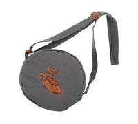 Toyvian Portable Meditation Singing Bowl Storage Bag with Zipper Closure, Small Gray Cotton Case for Tibetan Sound Bowls, Sturdy Carry Pouch for Travel and Spiritual Practice
