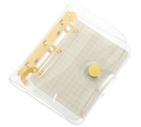 Toyvian Portable Mini Loose-leaf Notepad with Transparent Cover Small Scrapbook Binder for Students and Journals Tiny Ring Binder Notebook for Writing Planning and Daily Notes