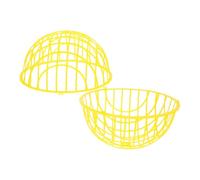 Toyvian Portable Outdoor Ball-shaped Chicken Coop with Ventilated Mesh Lightweight Movable Poultry Cage for Chickens Rabbits Ducks Safe Protective Round Run for Farm and Backyard Use