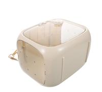 Toyvian Portable Parrot Travel Cage Lightweight Plastic Bird Carrier with Easy to Clean Design for Daily Outings and Travel Suitable for Lovebirds and Little Birds