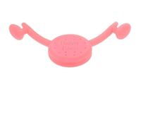 Toyvian Portable Pink Silicone Smile Mouth Exerciser Facial Muscle Trainer Smile Lips Tightener for Daily Exercise and Mouth Muscle Training