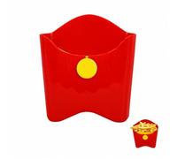 Toyvian Portable Reusable Snack Container French Fry Holder Cup Red for Boys Party Snacks and-The-Go Use Multipurpose Box