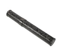 Toyvian Portable Single Cigar Humidor Tube, Airtight Metal Storage Case with Engraved Design, Small Cylindrical Travel Holder Suitable for Parties and Outdoor Events