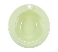 Toyvian Portable Sitz Bath Toilet Seat with Wall Mount Hole, Wide Seat and Deeper Bowl, Comfortable Bathing for Elderly and Women, for Home Bathrooms and Postsurgery Care, Made of Sturdy