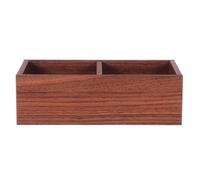 Toyvian Portable Spice Rack Tea Bag Storage Container Sugar Packet Holder Solid Wood Large Capacity Stylish Appearance Sturdy Minimalist Design for Kitchen and Home