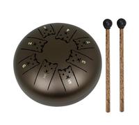 Toyvian Portable Steel Tongue Drum for Zodiac Tiger Pattern Handpan Percussion Instrument Durable Stainless Steel Beginner Percussion Drum with Crisp Sound and Stylish Design