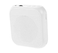 Toyvian Portable Teacher Voice Amplifier with Headset Microphone, Mini Rechargeable Pa Speaker for Classroom and Presentation, White Wireless Voice Enhancer for Education and Training