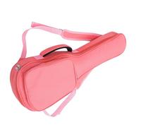 Toyvian Portable Thickened Pink Ukulele Bag with Oxford Cloth and Lining, 26/27 Inch Fashion Gig Bag for 4-string Ukulele with Shoulder Straps for Easy Carrying