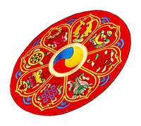 Toyvian Practical Buddha Sound Bowl Cushion Pad Fine Pattern Design Rounded Anti-Slip Mat for Singing Bowl Sturdy Craft for Home Use 13cm