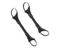 Toyvian Pram Connectors Universal 2pcs Twin Stroller Connector for Baby Pram and Pushchair Aluminium Black Lightweight Outdoor Use Links Two Single Strollers