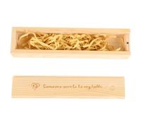 Toyvian Pregnancy Test Stick Wooden Box Lidded Case for Female Pregnancy Announcement Keepsake Container for Newborn Reveal Slide Lid Storage Box